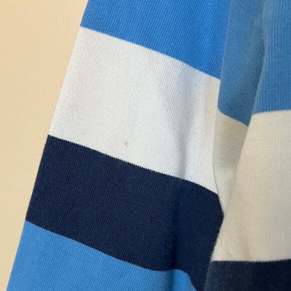 Ralph Lauren Rugby Crest Patch Striped Long Sleeve Shirt - Men's Size S - Blue - Picture 6 of 15